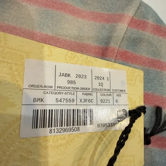 Gucci Kids Pastel Striped Tee with Bunny Design - Picture 5 of 10